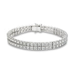 Load image into Gallery viewer, Two Row Diamond Bracelet 6.6 CTTW - Isaac Westman - 1
