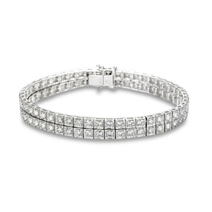 Two Row Diamond Bracelet 6.6 CTTW - Isaac Westman - 1