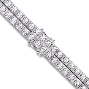 Two Row Diamond Bracelet 6.6 CTTW - Isaac Westman - 5