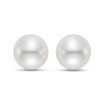 Load image into Gallery viewer, White South Sea Cultured Pearl Stud Earrings in 14K White Gold - Isaac Westman - 2
