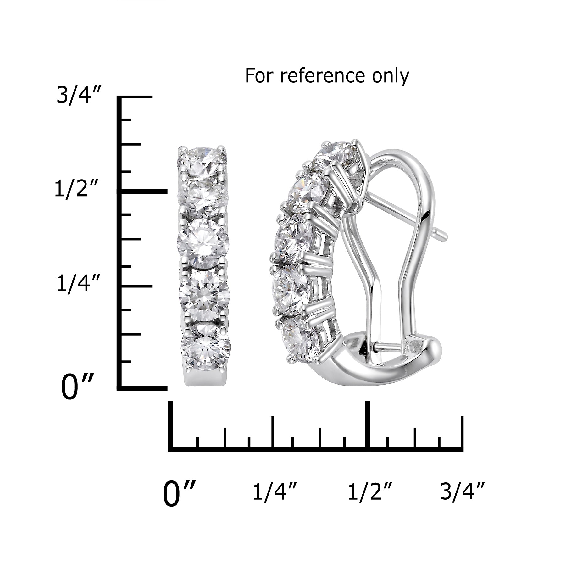1.50 CTW DIAMOND HUGGIE EARRINGS