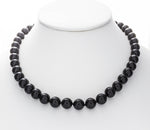 Load image into Gallery viewer, 10mm Black Onyx Necklace with 925 Sterling Silver Clasp - Isaac Westman - 2
