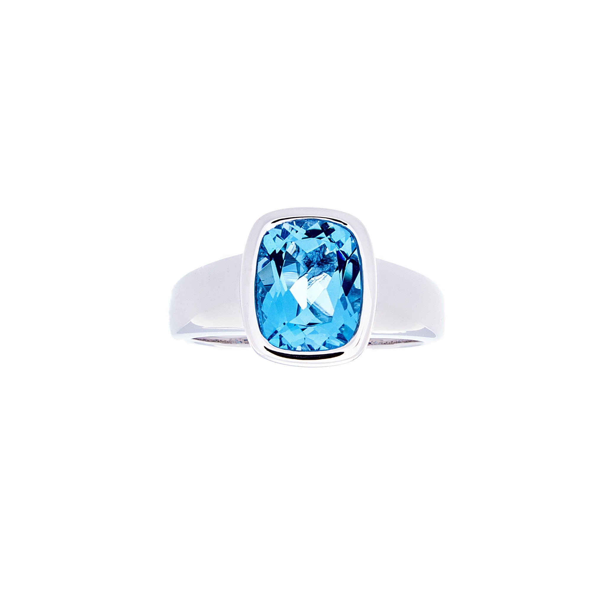 Blue Topaz Gold Ring - Isaac Westman - 2