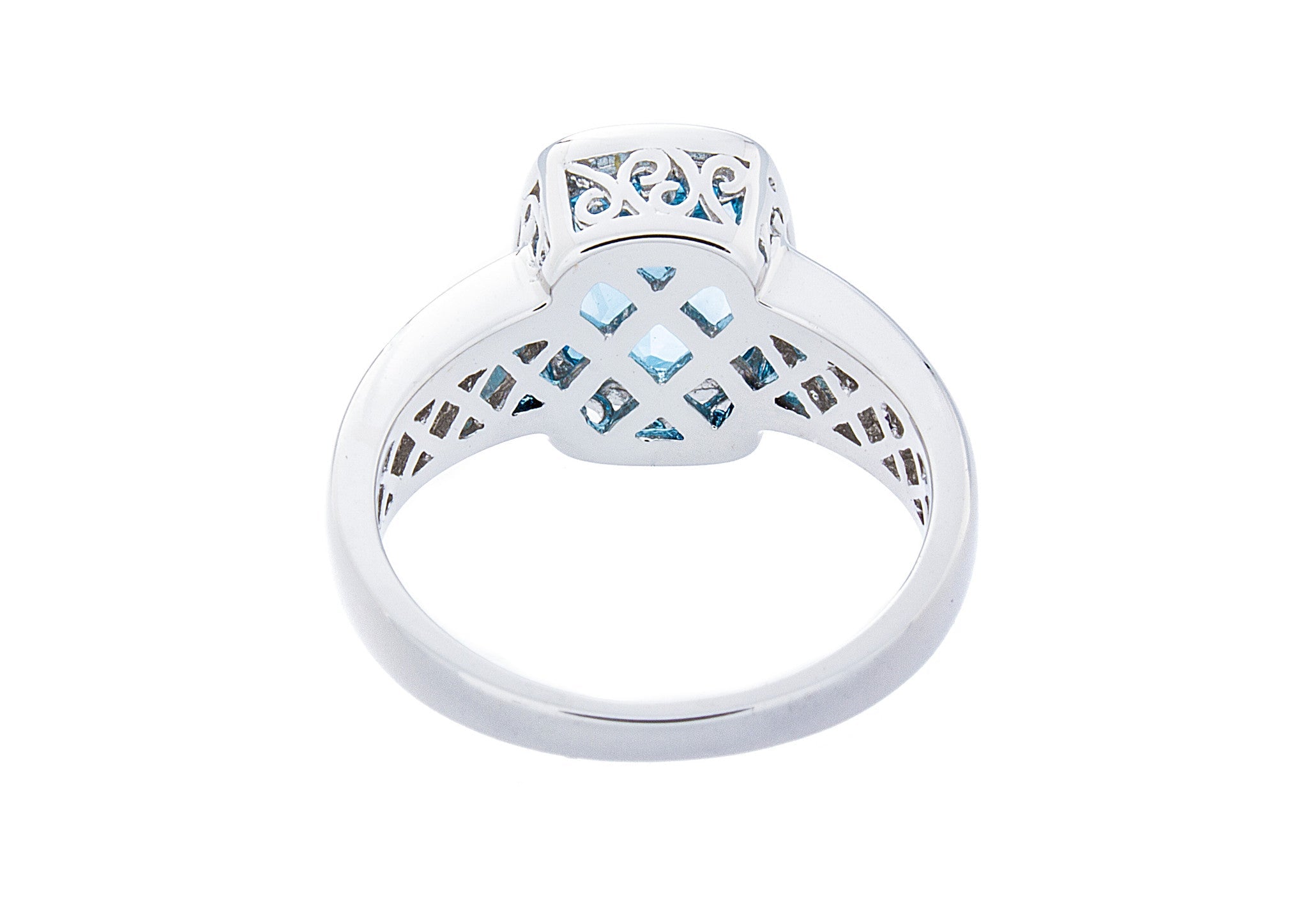 Blue Topaz Gold Ring - Isaac Westman - 3
