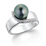 Load image into Gallery viewer, Black Tahitian Pearl Ring

