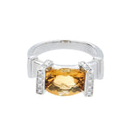 Load image into Gallery viewer, Diamond &amp; Citrine Gold Ring
