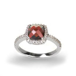 Garnet Diamond Ring